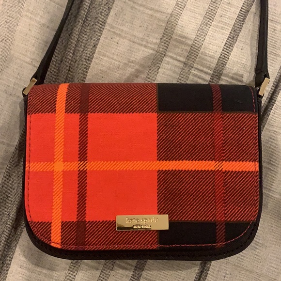 Red Plaid Kate Spade Purse - Picture 2 of 3